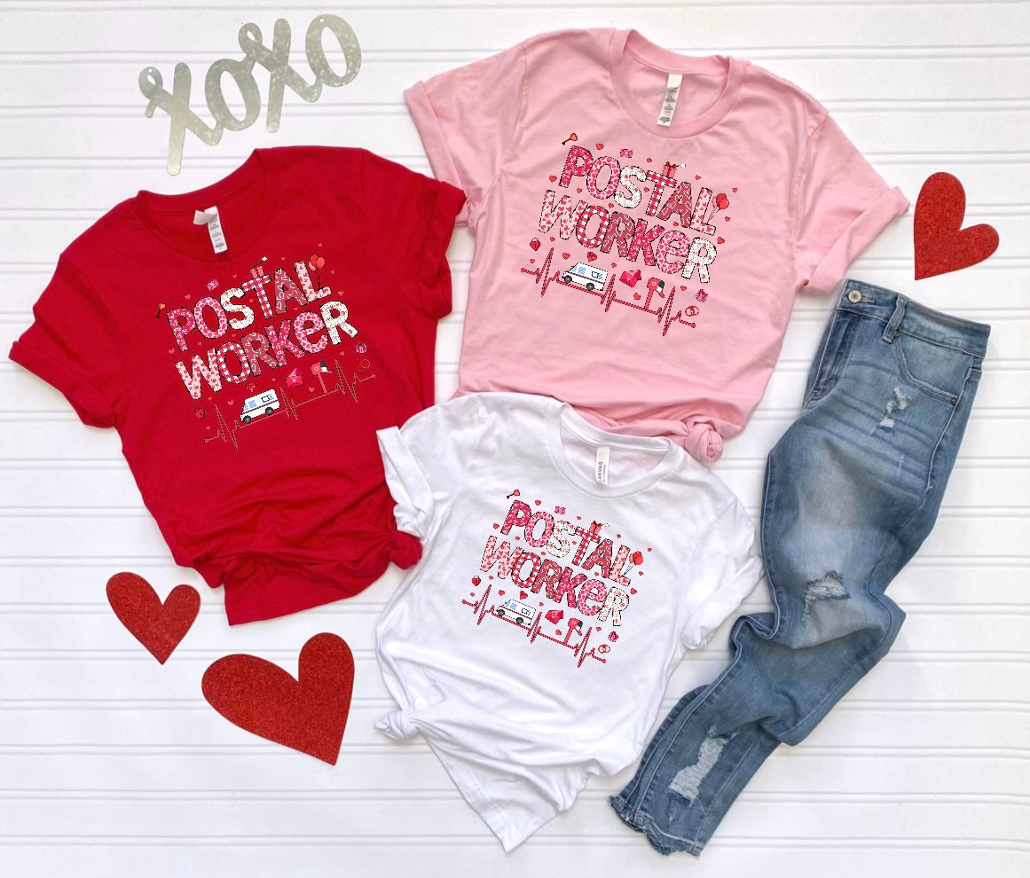 Valentine postal worker Tshirt